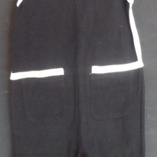 Zwarte jumpsuit - wit lint