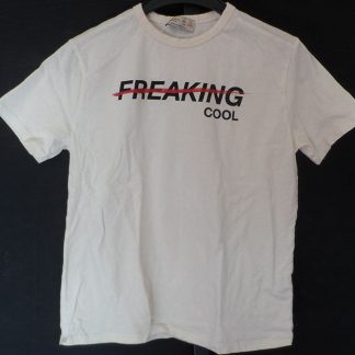 T-shirt gebroken wit/ freaking cool