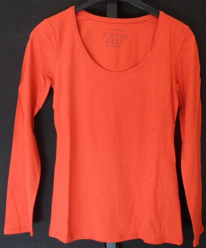 Oranje T-shirt lange mouw