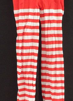 Wederzijds speling Uitbeelding Rood/wit gestreepte kousen – De Kostuumkamer