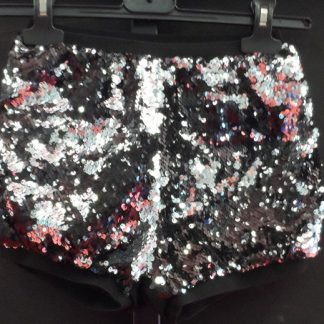 Zwarte shortjes met glitter