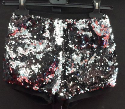 Zwarte shortjes met glitter