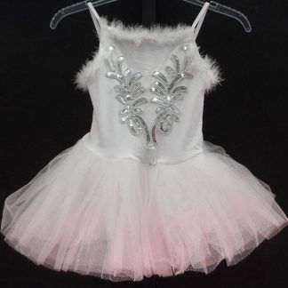 Witte balletpakken met tutu/glitters