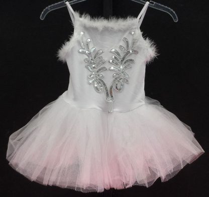 Witte balletpakken met tutu/glitters