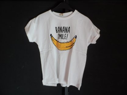 Witte t-shirt met banaan in pailletten_01