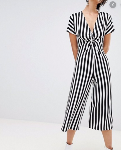 Gestreepte jumpsuit